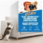 12 Pack Cat Scratch Furniture Protector Tape Sheets – Double-Sided Sticky Training (5 XL, 5 Large, 2 Medium) – Anti-Scratch Couch & Sofa Guard – Clear – Not for Leather, Velvet, Microfiber - Image 2