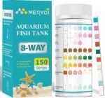 150 Aquarium Test Strips,8-Way Aquarium Ammonia Test Strips for Saltwater Freshwater Aquariums,Pond Fish Tanks, Aquarium Test Kit-Test pH, Alkalinity,Nitrate,Ammonia and More - Image 2