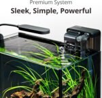 NICREW Nano Nature Aquarium Kit, 2.5 Gallon, Complete Version, Ultra-Clear Rimless Desktop Fish Tank with Filter, Light, Natural Gravel, River Rock and Starter Guide - Image 5