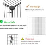HOMIDEC Pet Playpen,Small Animal Cage DIY Wire Fence with Door for Indoor or Outdoor Use,Portable Yard Fence for Small Animal,Puppies,Kitties,Bunny,Guinea Pigs,Turtle,15 Panels, 48" x 24" x 16" - Image 4