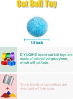 50 Cat Toy Balls Interactive Sturdy Play Toys Soft Fuzzy Balls for Indoor Fun and Exercise Suitable for All Cat Breeds - Image 3