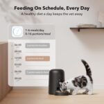 PETLIBRO Automatic Cat Feeder, 2L Timed Cat Feeder with 180-Day Battery Life, Automatic Pet Feeder for Cat & Dog, Cat Food Dispenser Program 1-6 Meals Control, Automatic Dog Feeder for Dry Food - Image 5