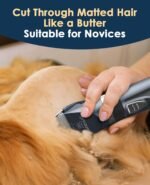 oneisall Quiet Cat Clippers for Matted & Long Hair, 2-Speed Cordless Pet Shaver Grooming Kit for Cats, Small Dogs & Animals (Blue) - Image 4