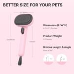 aumuca Cat Brush Dog Brush for Shedding, Cat Brushes for Long or Short Haired Cats, Dog Hair Brush Cat Grooming Brush Cat Comb Cat Deshedding Brush Easily Removes Mats, Tangles, and Loose Fur - Image 10
