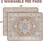 Washable Pee Pads for Dogs,2 Pack Reusable Puppy Pads 18"x24" Super Absorbent Waterproof Pet Training Pads, Non-Slip Potty Pads for Crate,Floor,Sofa - Image 3