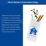 Pet Themed White Paper Prescription Bag W/Stock Logo "Your Pet Is Our Passion" — Veterinary Dog & Cat Print Paper Bags — Rx Vet Medical Pharmacy Bags, Made in USA — 100 Count, (Large, 5 X 2 X 10) - Image 5