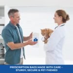 Pet Themed White Paper Prescription Bag W/Stock Logo "Your Pet Is Our Passion" — Veterinary Dog & Cat Print Paper Bags — Rx Vet Medical Pharmacy Bags, Made in USA — 100 Count, (Large, 5 X 2 X 10) - Image 7