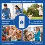 Pet Themed White Paper Prescription Bag W/Stock Logo "Your Pet Is Our Passion" — Veterinary Dog & Cat Print Paper Bags — Rx Vet Medical Pharmacy Bags, Made in USA — 100 Count, (Large, 5 X 2 X 10) - Image 8