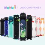 Mewaii Long Cat Plush Body Pillow, Cute Cat Plush Animals Kawaii Soft Plushies, Kitten Plush Pillow Doll Gift for Girls Boys (Devil Mint Cat 53 Inch) - Image 8