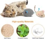 9 Pcs Cat Mouse Toys, Catnip Cat Toys, Chew Toys for Cat, Soft Plush Catnip Cat Toys, Mice Toys with String Tails Interactive Play for Cat, Puppy, Kitty Kitten - Image 4