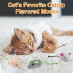 9 Pcs Cat Mouse Toys, Catnip Cat Toys, Chew Toys for Cat, Soft Plush Catnip Cat Toys, Mice Toys with String Tails Interactive Play for Cat, Puppy, Kitty Kitten - Image 5
