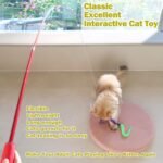 Huidcom Cat Feather Toy Retractable Cat Toys Wand with 2 Wands & 9 Assorted Teaser Refills Interactive Feather Teaser Wand Toy with Bell for Kitten Or Cat Having Fun Exerciser Playing - Image 3