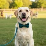 PETDURO Custom Dog Collar Personalized with Name Engraved Gold Metal Buckle for Large Medium Small Boy and Girl Dogs - Dog Leash and Bow Tie Set Available - Soft Comfy Velvet (Gem Green, M) - Image 6