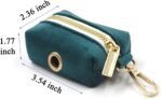 PETDURO Custom Dog Collar Personalized with Name Engraved Gold Metal Buckle for Large Medium Small Boy and Girl Dogs - Dog Leash and Bow Tie Set Available - Soft Comfy Velvet (Gem Green, M) - Image 10