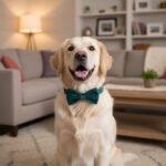 PETDURO Custom Dog Collar Personalized with Name Engraved Gold Metal Buckle for Large Medium Small Boy and Girl Dogs - Dog Leash and Bow Tie Set Available - Soft Comfy Velvet (Gem Green, M) - Image 11