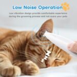 Mcbazel Cordless Dog Paw Trimmer with LED Light, Quiet Precision Pet Grooming Kit for Dogs and Cats, Electric Hair Clipper Pet Shaver for Paws, Face, Ears and Sensitive Areas - Image 4