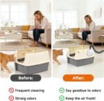 Self Cleaning Litter Box Exhaust Fan, Quiet Exhaust Fan for Cat Litter Box, Compatible with Multiple Litter Box Models, Easy to Install - Image 4