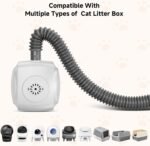 Self Cleaning Litter Box Exhaust Fan, Quiet Exhaust Fan for Cat Litter Box, Compatible with Multiple Litter Box Models, Easy to Install - Image 6