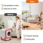 Self Cleaning Litter Box Exhaust Fan, Quiet Exhaust Fan for Cat Litter Box, Compatible with Multiple Litter Box Models, Easy to Install - Image 9