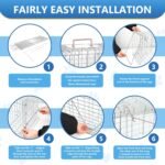 Live Animal Traps - 32" Humane Animal Trap for Stray Cats Raccoons, Squirrel, Skunk, Mole, Groundhog, Armadillo, Rabbit - Humane Rat Trap Indoor Outdoor - Image 4