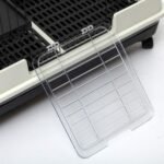 PawHut 28" H Guinea Pig Cage, 2-Level Rabbit Cage for Ferret, Chinchilla, Hedghog, Bunny, Small Animal Habitat with Wheels, Slide-Out Tray, Ramp, Black - Image 10