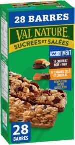 NATURE VALLEY - VALUE PACK - Dark Chocolate Nut and Salted Caramel Chocolate Chewy Nut Sweet and Salty Granola Bars Variety Pack, Pack of 28 Bars, 980 grams, Snack Bars, Made with Whole Grains - Image 4