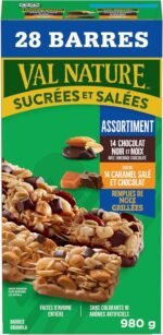 NATURE VALLEY - VALUE PACK - Dark Chocolate Nut and Salted Caramel Chocolate Chewy Nut Sweet and Salty Granola Bars Variety Pack, Pack of 28 Bars, 980 grams, Snack Bars, Made with Whole Grains - Image 6