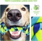 Large Tough Chew Toys for Aggressive Chewers Large Breed,Heavy Duty Dental Rope Toys Kit for Medium Dogs,5 Knots Indestructible Cotton Puppy Teething Chew Tug Toy Set of 9 - Image 5