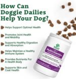 Doggie Dailies 5 in 1 Multivitamin for Dogs - 225 Soft Chews - Dog Multivitamin for Skin and Coat Health, Joint Health, Improved Digestion (Peanut Butter) - Image 5