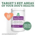 Doggie Dailies 5 in 1 Multivitamin for Dogs - 225 Soft Chews - Dog Multivitamin for Skin and Coat Health, Joint Health, Improved Digestion (Peanut Butter) - Image 9