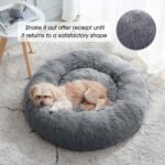 Calming Dog Bed & Cat Bed, Anti-Anxiety Donut Dog Cuddler Bed, Warming Cozy Soft Dog Round Bed, Fluffy Faux Fur Plush Dog Cat Cushion Bed for Small Medium Dogs and Cats (20"/24"/27"/30") - Image 4