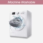 Calming Dog Bed & Cat Bed, Anti-Anxiety Donut Dog Cuddler Bed, Warming Cozy Soft Dog Round Bed, Fluffy Faux Fur Plush Dog Cat Cushion Bed for Small Medium Dogs and Cats (20"/24"/27"/30") - Image 7