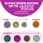 Outward Hound Fun Feeder Slo Bowl, Large Slow Feeder Dog Bowl, 4 Cups, Purple - Image 5