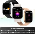 FITVII Health & Fitness Tracker (Answer/Make Calls), Smart Watch with 24/7 Heart Rate and Blood Pressure, Sleep Tracking Monitor, 120+ Sport Mode Activity Tracker - Image 5