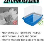3 Pack Cat Litter Box Pee Shields, High Side Open Top Kitty Litter Pan Shield - Keep Litter in The Pan, (Litter Box Not Included) - Image 4