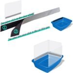 3 Pack Cat Litter Box Pee Shields, High Side Open Top Kitty Litter Pan Shield - Keep Litter in The Pan, (Litter Box Not Included) - Image 5
