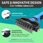 Maxpower Planet Pet Grooming Brush - Double Sided Shedding, Dematting (A1 Blue, Large) - Image 7