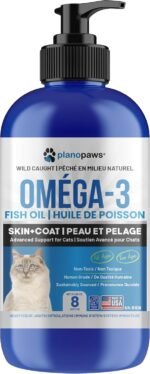 Omega 3 Fish Oil for Cats – Liquid Fish Oil with EPA & DHA – Supports Skin & Coat Condition – Easy to Mix for Cats & Kittens - Image 9