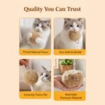 Rabbit Fur Ball Cat Toy, Soft Fluffy Cat Toy Ball, Rabbit Fur Ball Soft Plush Cats Toy, Catnip Toys for Indoor Cats, Interactive Kitten Toys for Chasing, Kicking & Indoor Exercise (5PCS) - Image 5