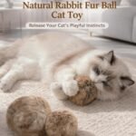 Rabbit Fur Ball Cat Toy, Soft Fluffy Cat Toy Ball, Rabbit Fur Ball Soft Plush Cats Toy, Catnip Toys for Indoor Cats, Interactive Kitten Toys for Chasing, Kicking & Indoor Exercise (5PCS) - Image 9