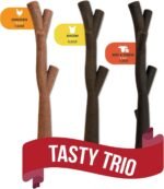 Zeus NOSH Chew Sticks Chew Toy - Assorted 3 Count (Chicken, Bacon, Beef & Cheese) - Image 3