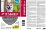 K9 Advantix II Flea and Tick Treatment for Medium Dogs weighing 4.6 kg to 11 kg (10 lbs. to 24 lbs.)-6 doses - Image 3