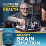 Fish Oil Omega 3 Supplements – 2500 mg High Potency Fish Oil with 1500 mg EPA & 570 mg DHA Omega 3 Fatty Acids in rTG Form for Better Absorption, No Fishy Aftertaste, IFOS Certified, 180 Softgels - Image 8