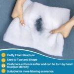 Aquarium Filter Pad - Aquarium Filter Media, Aquarium Filter Floss,39.4 x 11.8in Filter Pad, Filter Floss for Fish Tank, Aquarium, Ponds,Garden?Saltwater, Fershwater,Plant, Trutle(White) - Image 7