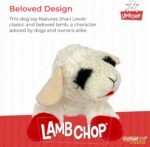 MultiPet MU48375 Plush Dog Toy, Lambchop, 10'', White - Image 3