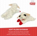 MultiPet MU48375 Plush Dog Toy, Lambchop, 10'', White - Image 7