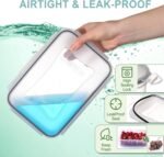 50-Piece Food Storage Containers Set (25-Pack) - Includes 2x JUMBO 2.5L (84oz) & 2x 1.5L Large Bins, Airtight Plastic Meal Prep Lunch Boxes with Lids, Microwave/Freezer Safe, BPA Free - Image 3