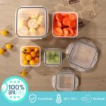 50-Piece Food Storage Containers Set (25-Pack) - Includes 2x JUMBO 2.5L (84oz) & 2x 1.5L Large Bins, Airtight Plastic Meal Prep Lunch Boxes with Lids, Microwave/Freezer Safe, BPA Free - Image 8