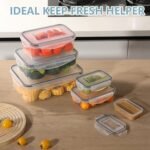 50-Piece Food Storage Containers Set (25-Pack) - Includes 2x JUMBO 2.5L (84oz) & 2x 1.5L Large Bins, Airtight Plastic Meal Prep Lunch Boxes with Lids, Microwave/Freezer Safe, BPA Free - Image 9