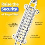 Petbobi Bungee Dog Toy, Outdoor Dog Tug Toy for Pitbull Interactive Exercise, Spring Pole Tug-of-War Toy with Durable Rope, Hanging Toy for Large Dogs to Reduce Boredom, Blue - Image 4